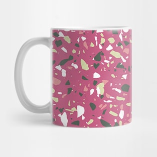 Spring Summer Pink Modern Terrazzo Pattern Mug